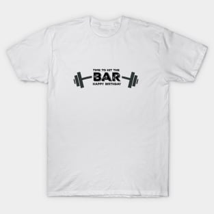 Workout Buddy Birthday Card T-Shirt